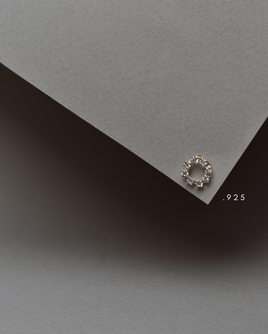 Moon Metal Piercing Crown of Zirconia Silver .925