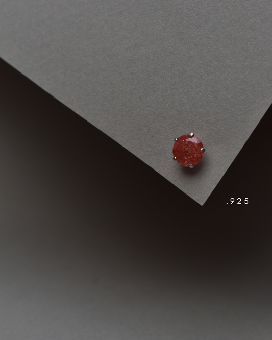 Moon Metal Earring Diamond Zirconia Melon Silver .925