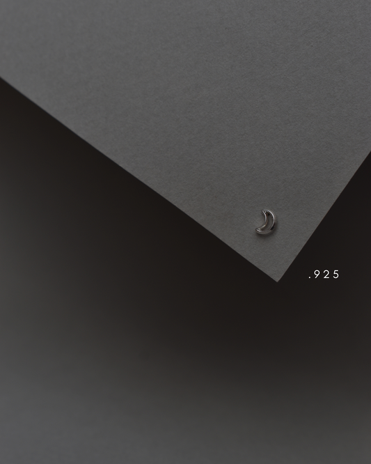 Moon Metal Piercing Silver .925