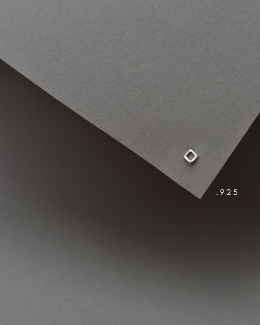 Moon Metal Earring Frame Silver .925