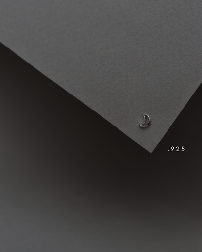 Piercing Metal de Luna Plata .925
